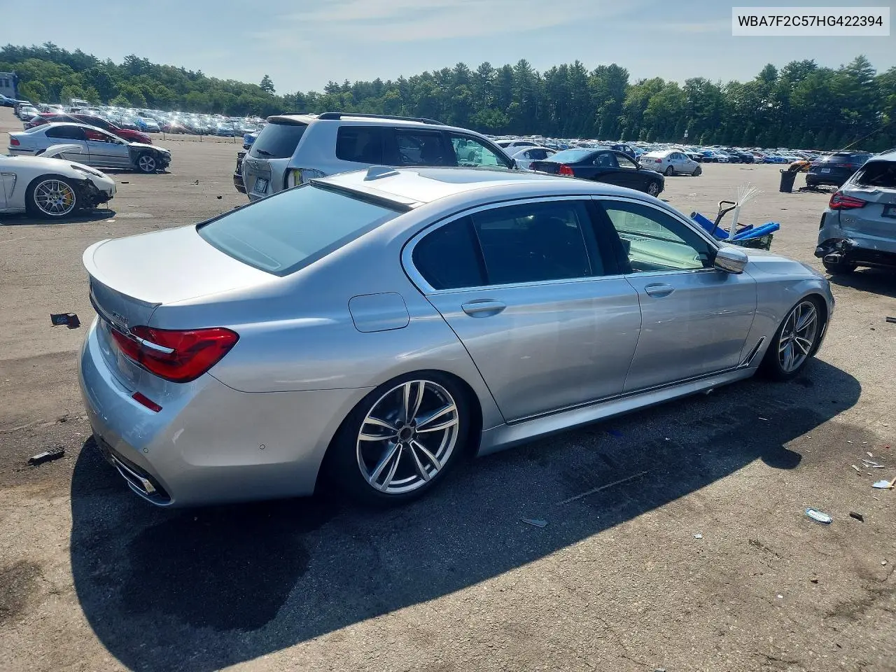2017 BMW 750 Xi VIN: WBA7F2C57HG422394 Lot: 58960636