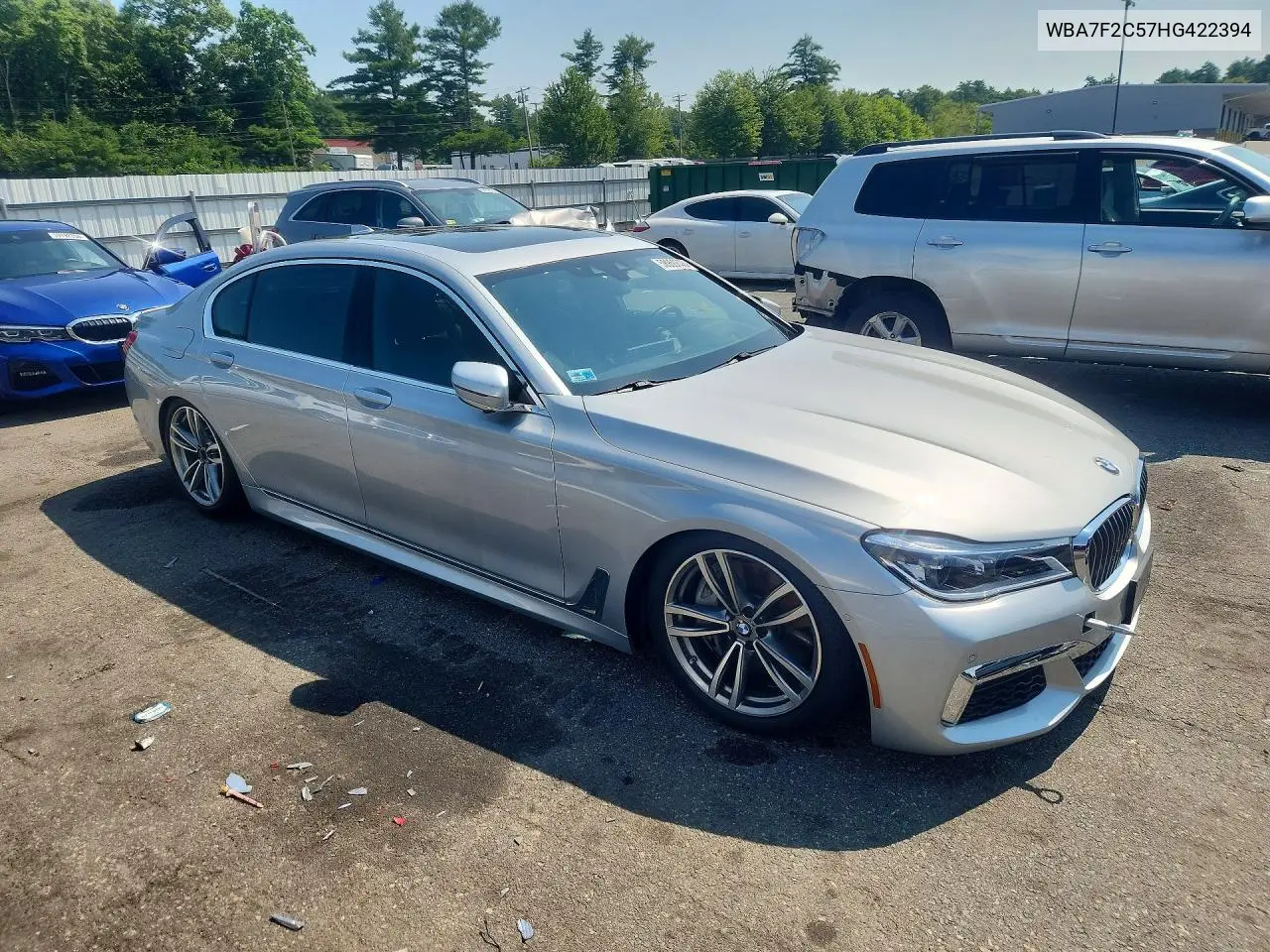 2017 BMW 750 Xi VIN: WBA7F2C57HG422394 Lot: 58960636
