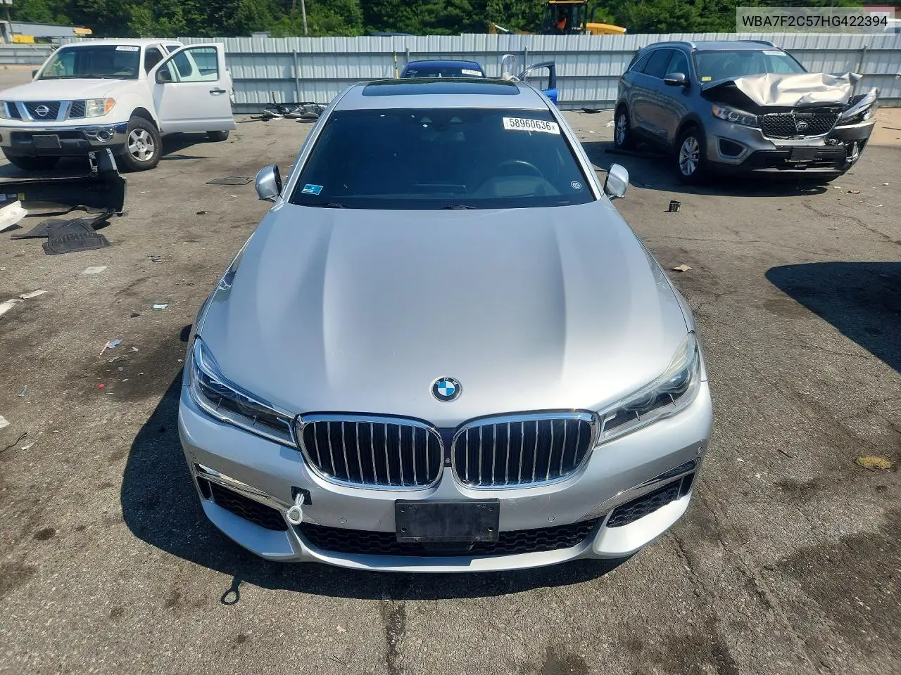 2017 BMW 750 Xi VIN: WBA7F2C57HG422394 Lot: 58960636
