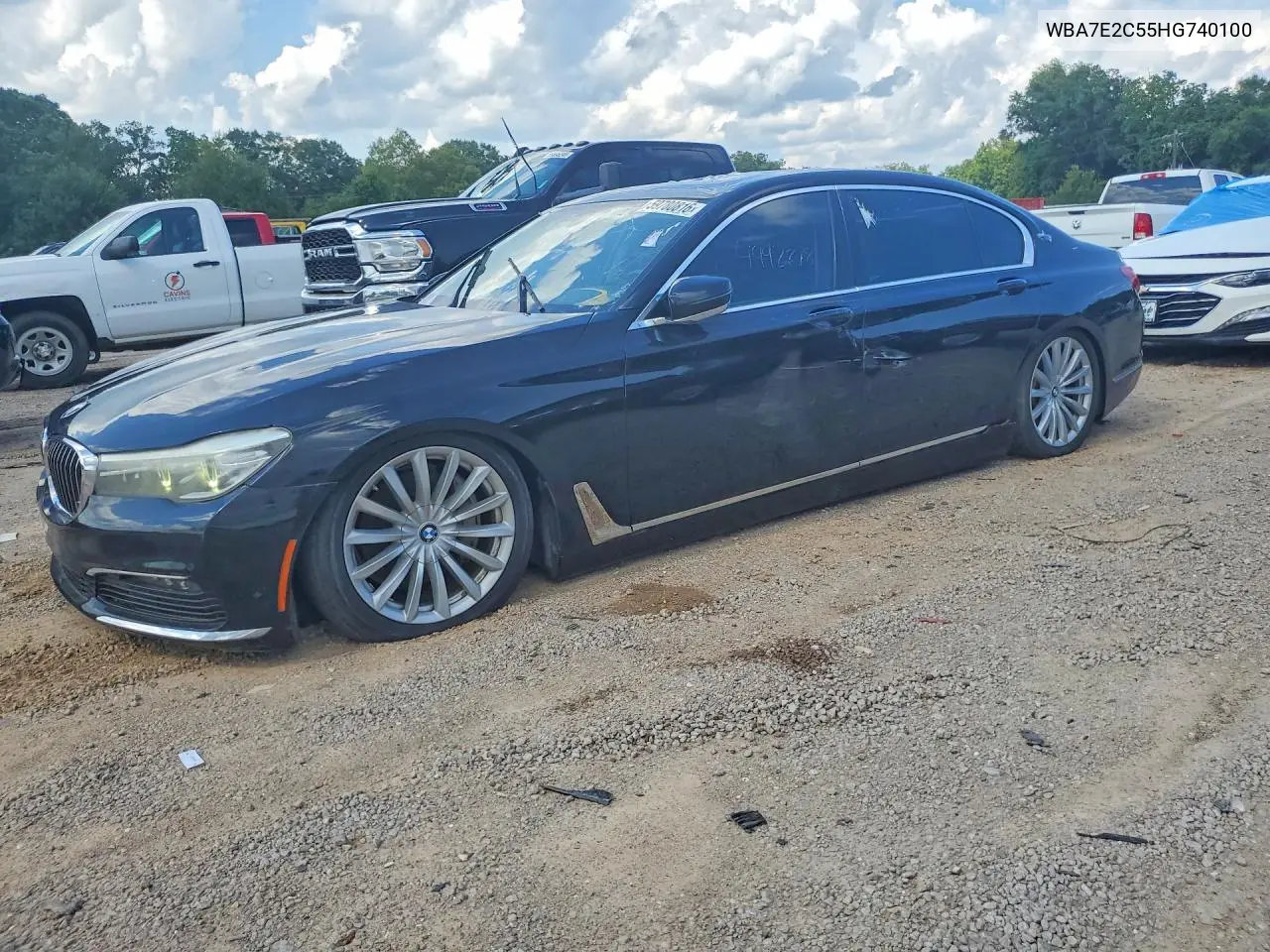 2017 BMW 740 I VIN: WBA7E2C55HG740100 Lot: 59780816