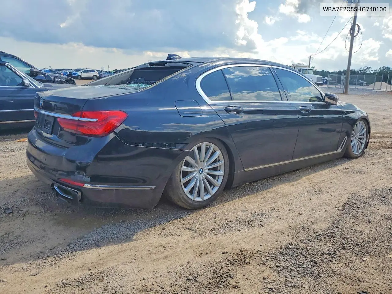 2017 BMW 740 I VIN: WBA7E2C55HG740100 Lot: 59780816