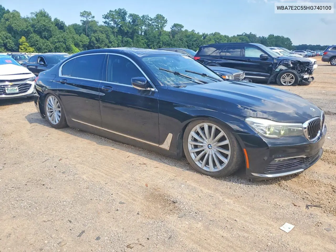2017 BMW 740 I VIN: WBA7E2C55HG740100 Lot: 59780816