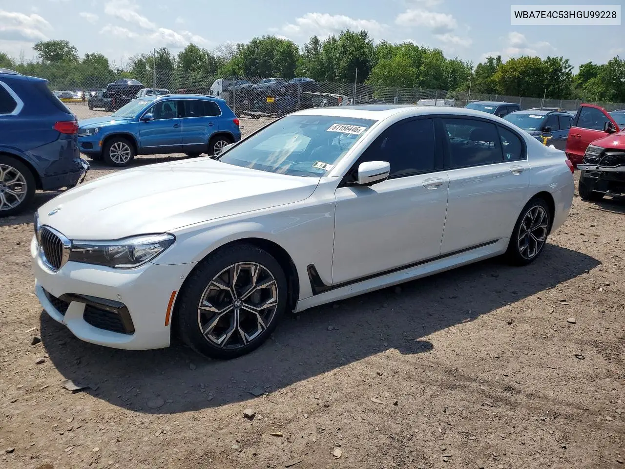 2017 BMW 740 Xi VIN: WBA7E4C53HGU99228 Lot: 61156446