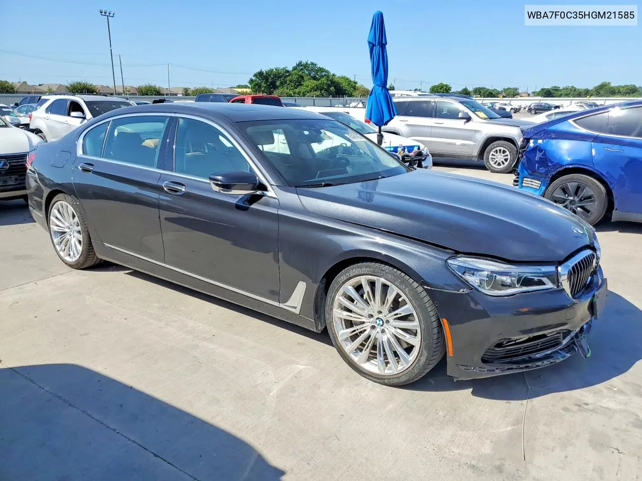 2017 BMW 750 I VIN: WBA7F0C35HGM21585 Lot: 85461665