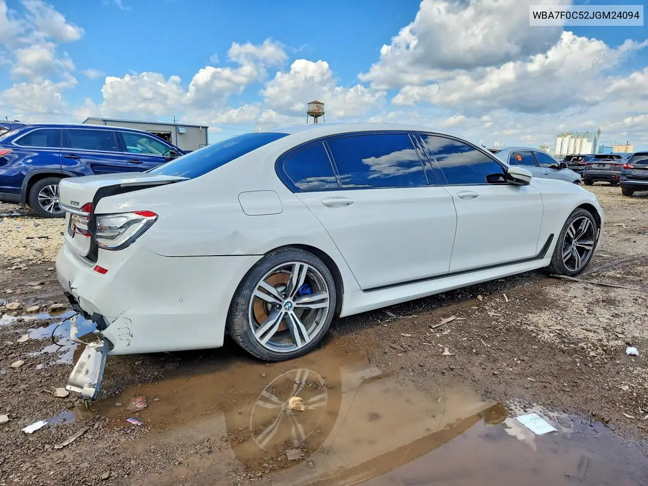 2018 BMW 750 I VIN: WBA7F0C52JGM24094 Lot: 58464486