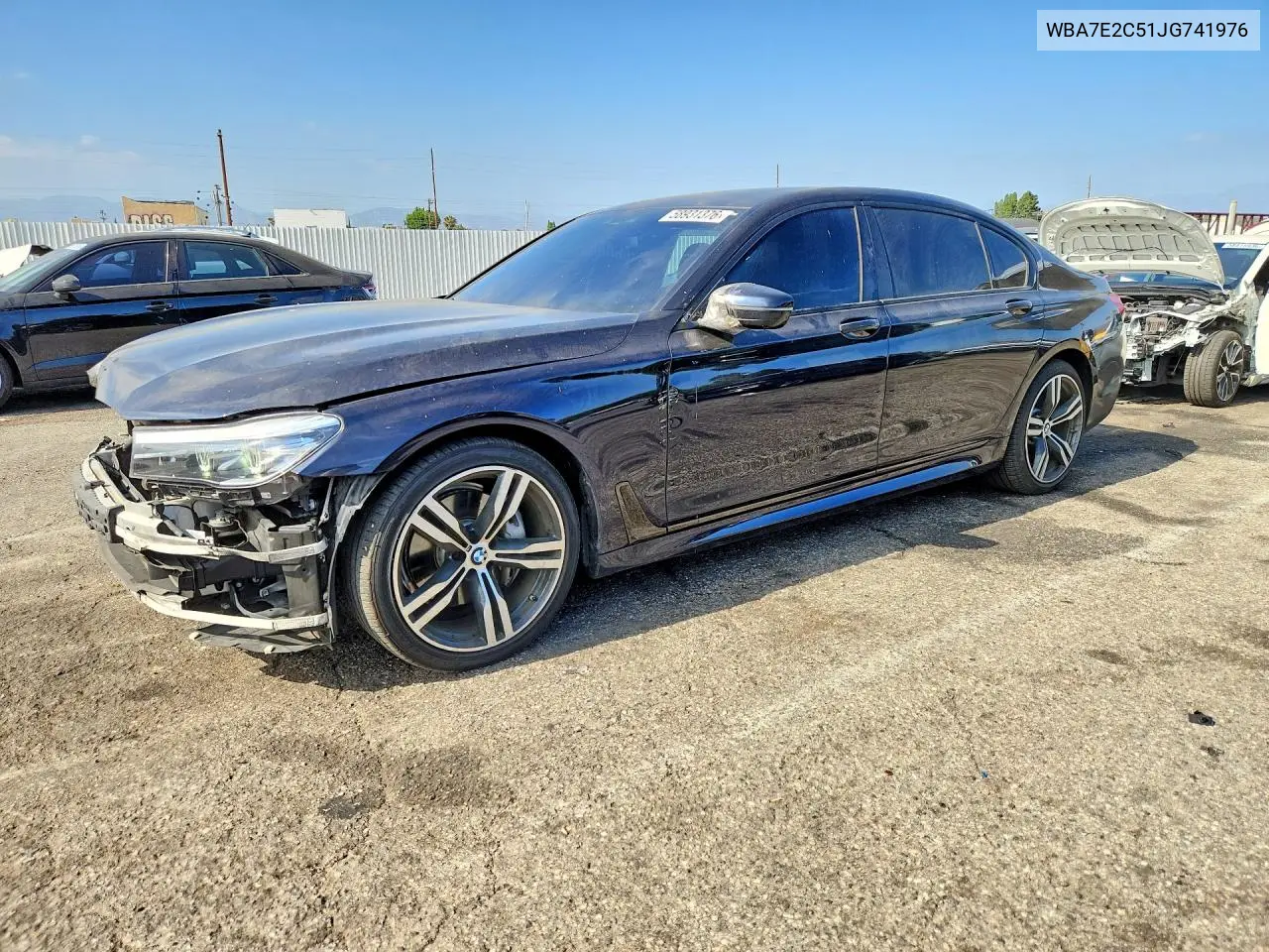 2018 BMW 740 I VIN: WBA7E2C51JG741976 Lot: 58931376