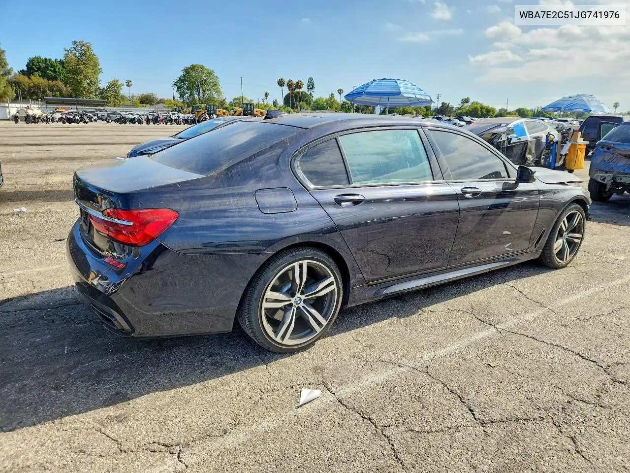 2018 BMW 740 I VIN: WBA7E2C51JG741976 Lot: 58931376