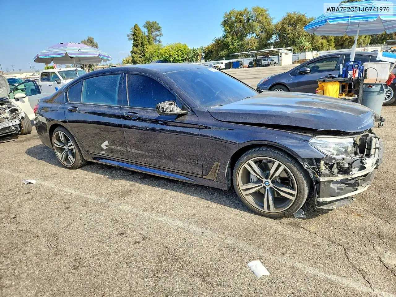 2018 BMW 740 I VIN: WBA7E2C51JG741976 Lot: 58931376