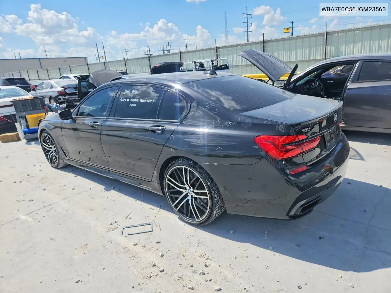 2018 BMW 750 I VIN: WBA7F0C56JGM23563 Lot: 59854976