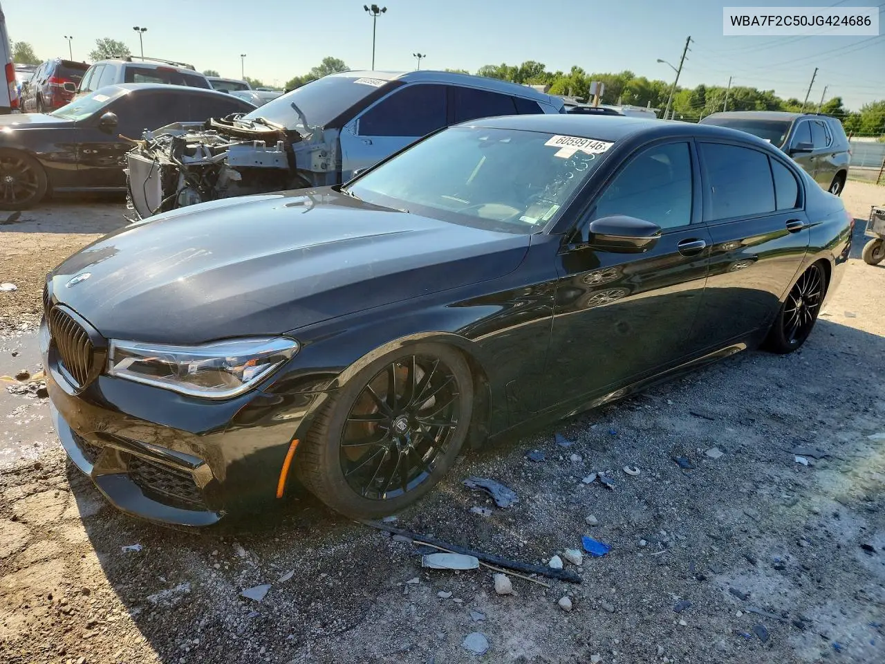 2018 BMW 750 Xi VIN: WBA7F2C50JG424686 Lot: 60599146