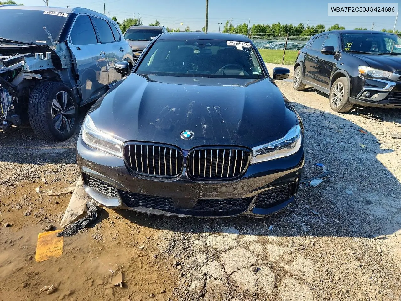 2018 BMW 750 Xi VIN: WBA7F2C50JG424686 Lot: 60599146