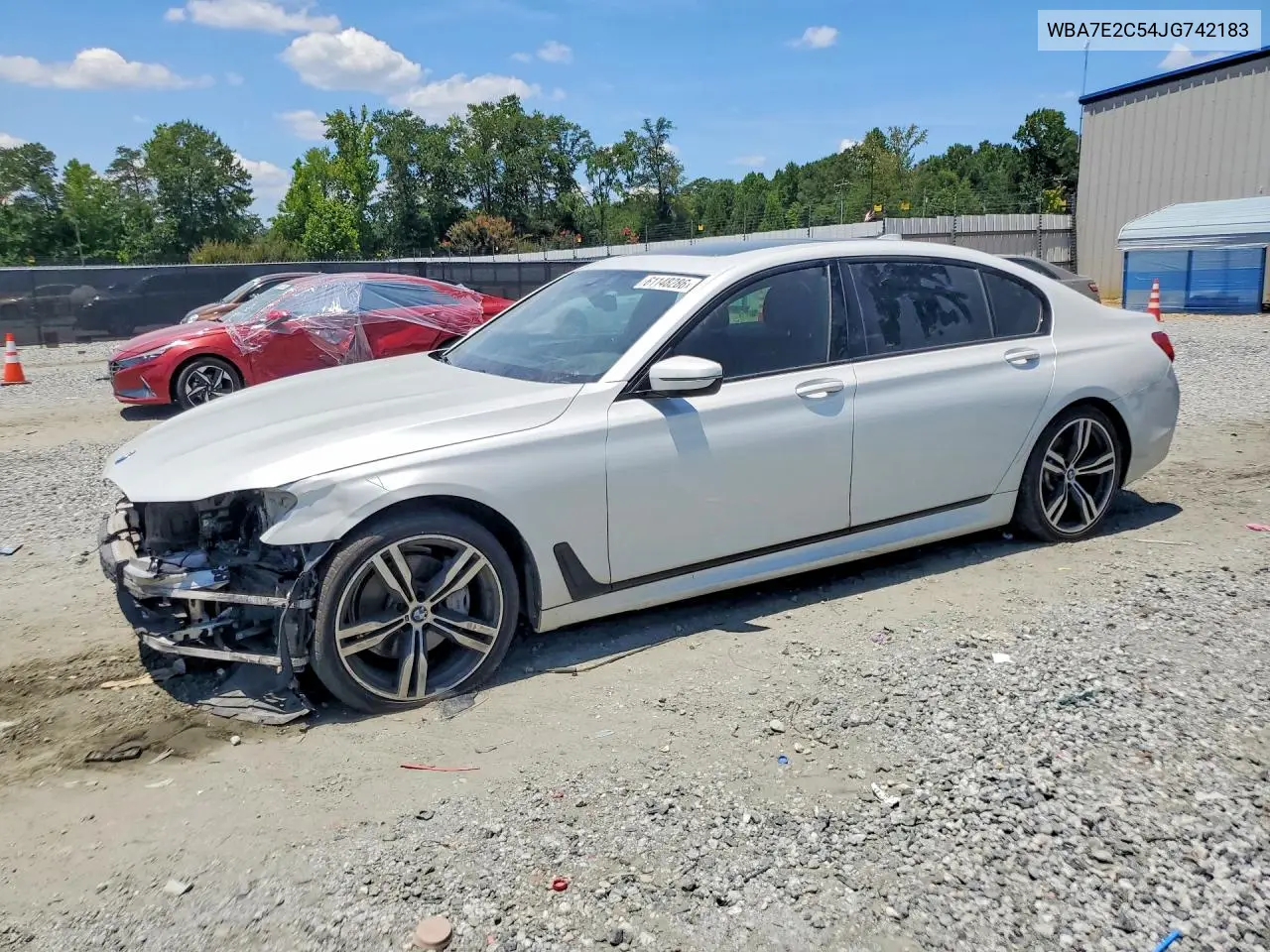 2018 BMW 740 I VIN: WBA7E2C54JG742183 Lot: 61148286