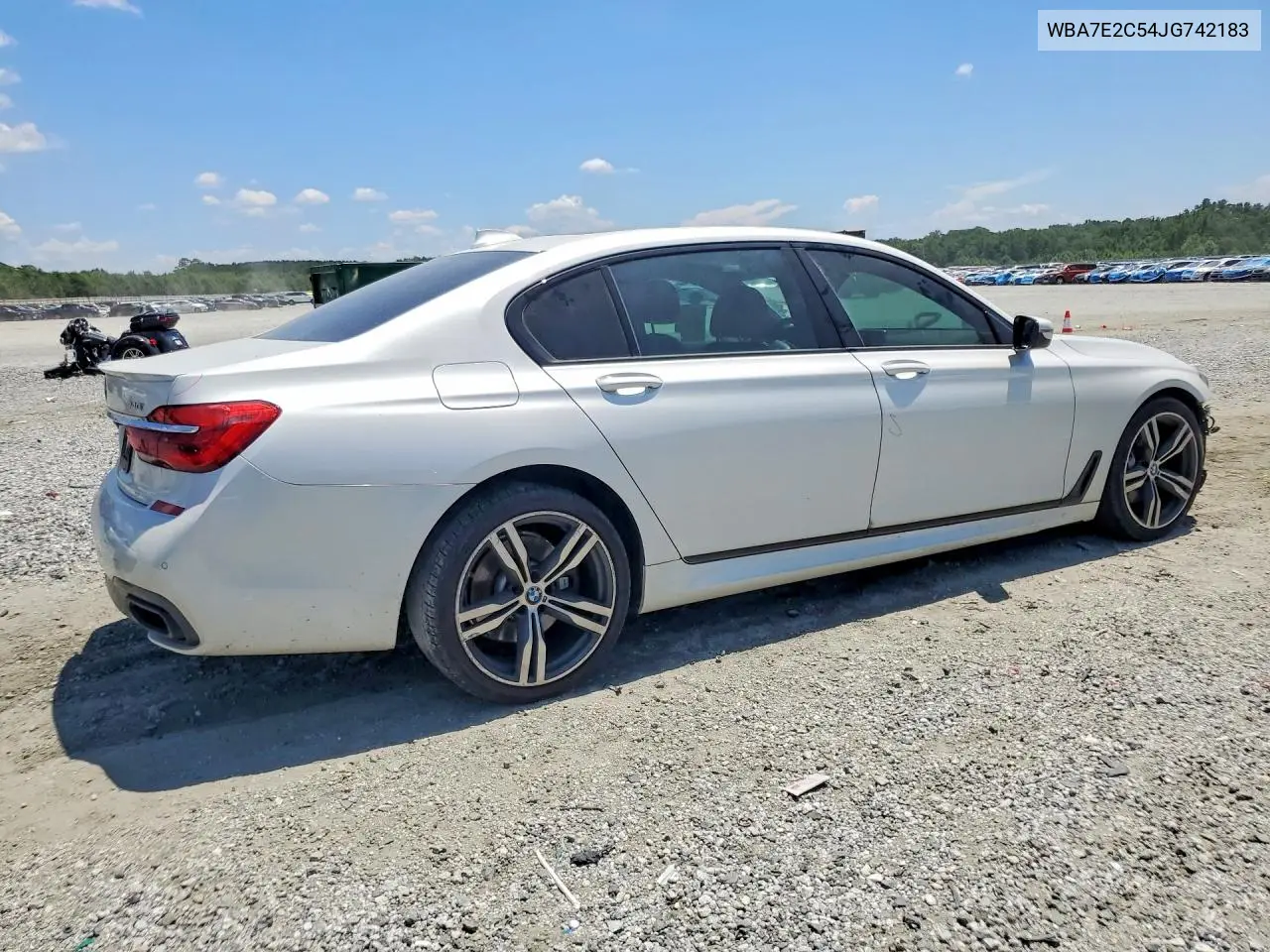2018 BMW 740 I VIN: WBA7E2C54JG742183 Lot: 61148286
