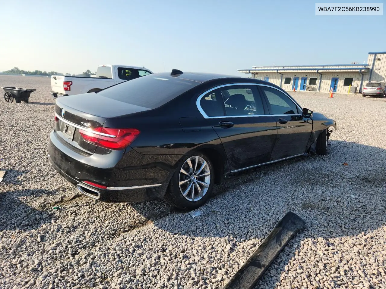 2019 BMW 750 Xi VIN: WBA7F2C56KB238990 Lot: 59117266