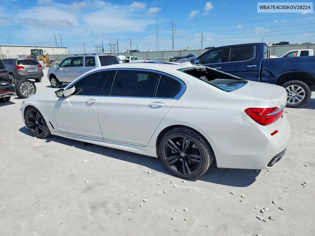 2019 BMW 740 Xi VIN: WBA7E4C50KGV28224 Lot: 59230046