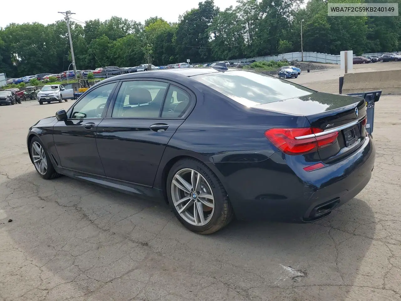 2019 BMW 750 Xi VIN: WBA7F2C59KB240149 Lot: 59779226
