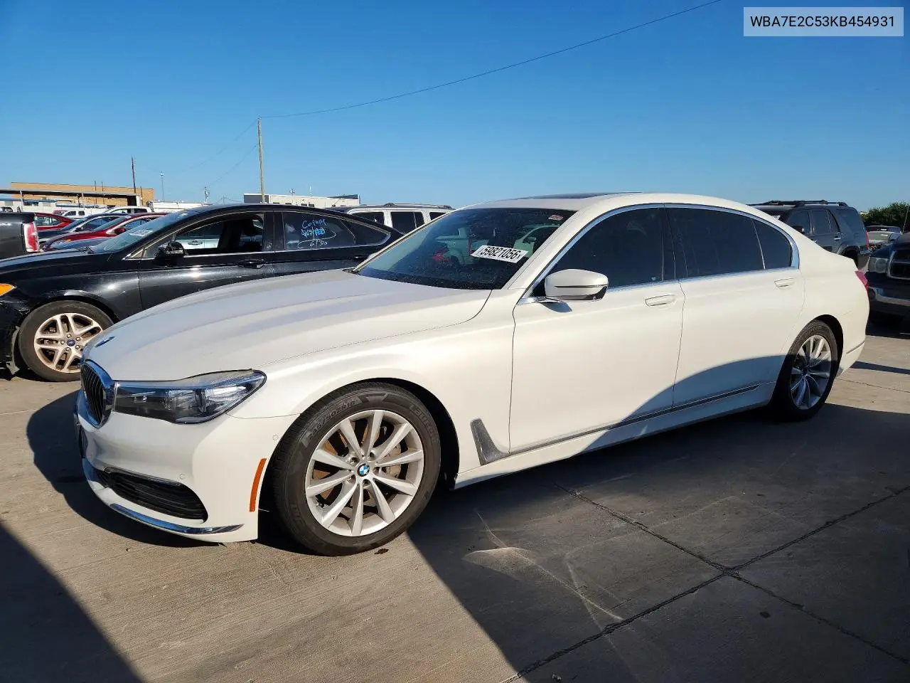2019 BMW 740 I VIN: WBA7E2C53KB454931 Lot: 59821056