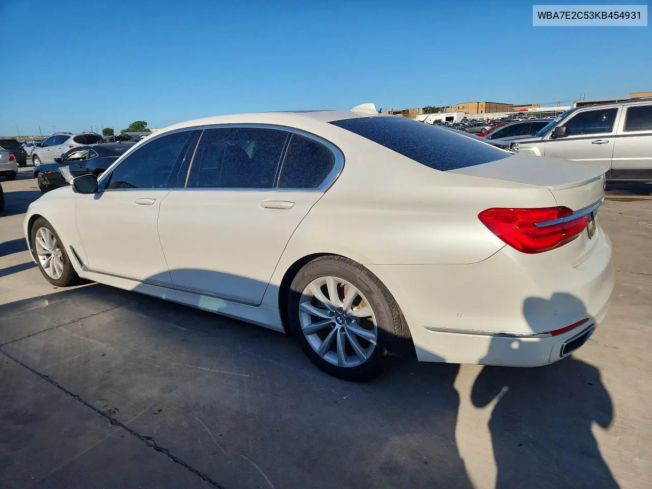 2019 BMW 740 I VIN: WBA7E2C53KB454931 Lot: 59821056