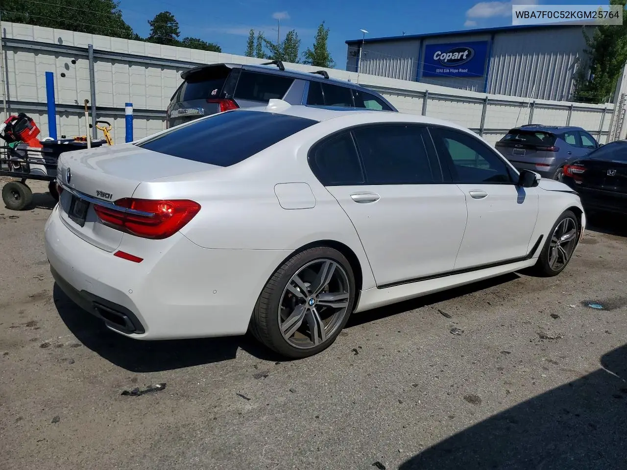 2019 BMW 750 I VIN: WBA7F0C52KGM25764 Lot: 60035736