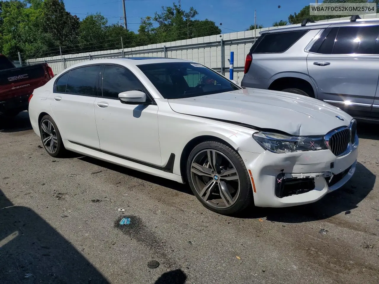 2019 BMW 750 I VIN: WBA7F0C52KGM25764 Lot: 60035736