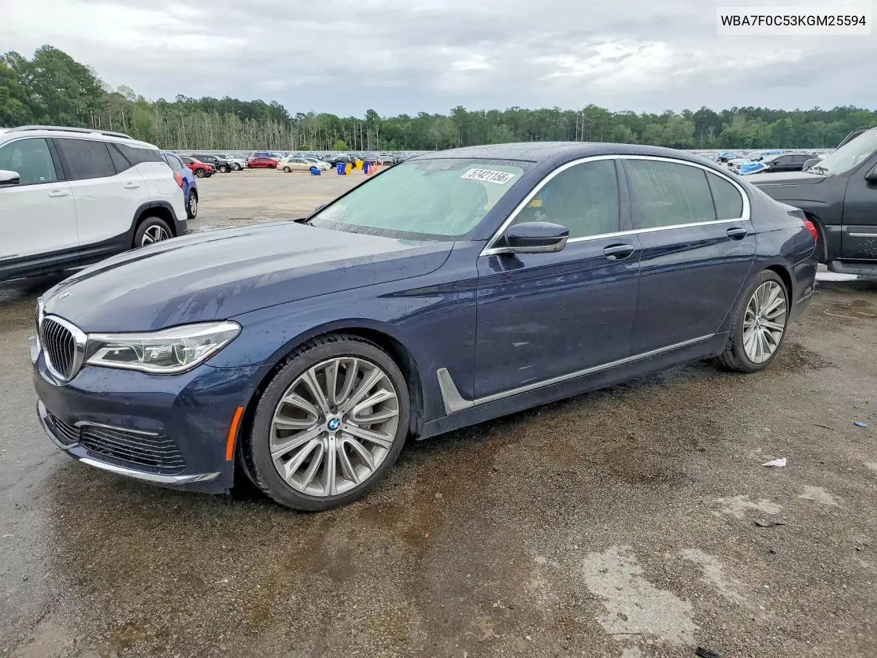 2019 BMW 750 I VIN: WBA7F0C53KGM25594 Lot: 60341626