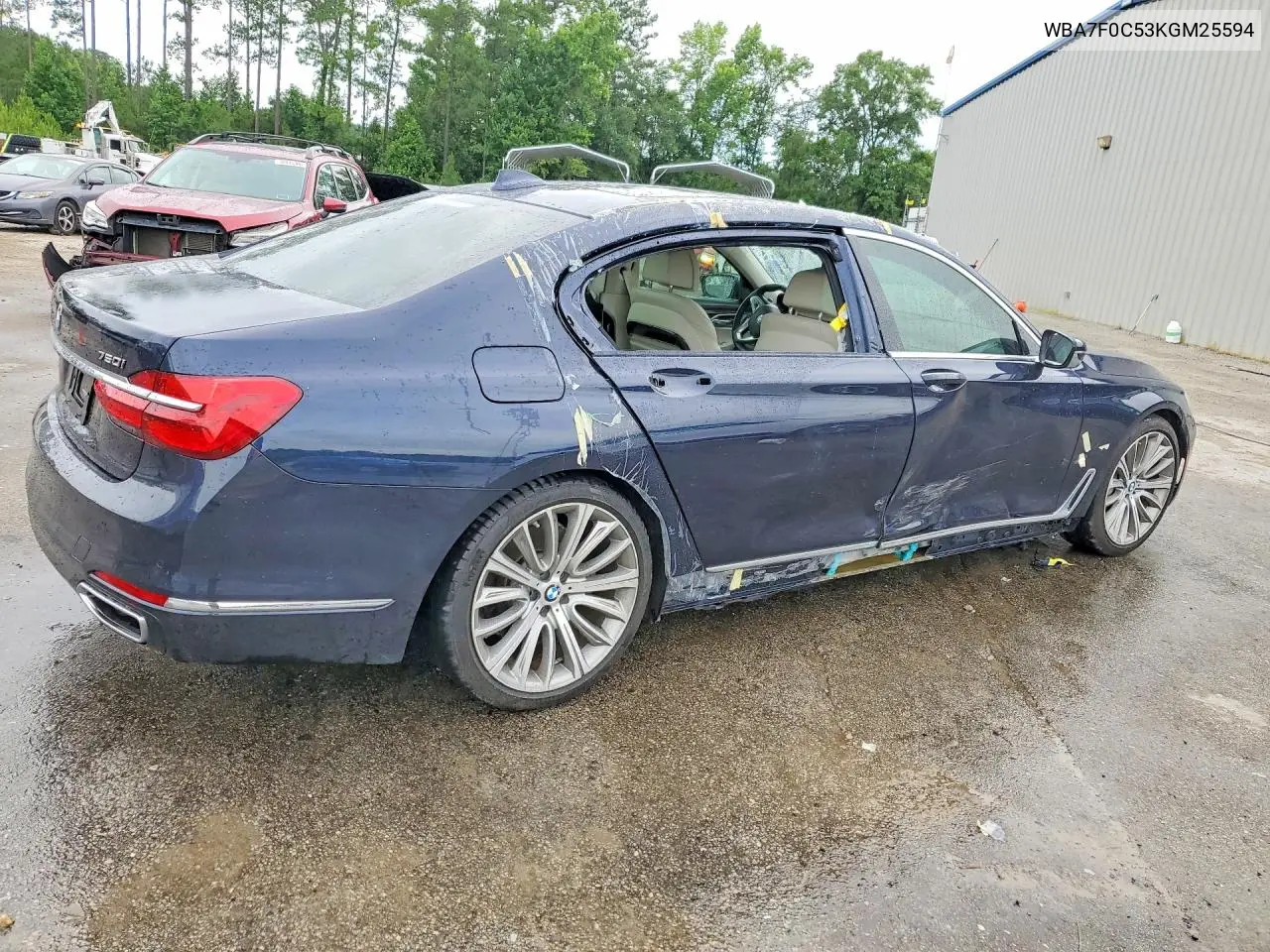 2019 BMW 750 I VIN: WBA7F0C53KGM25594 Lot: 60341626
