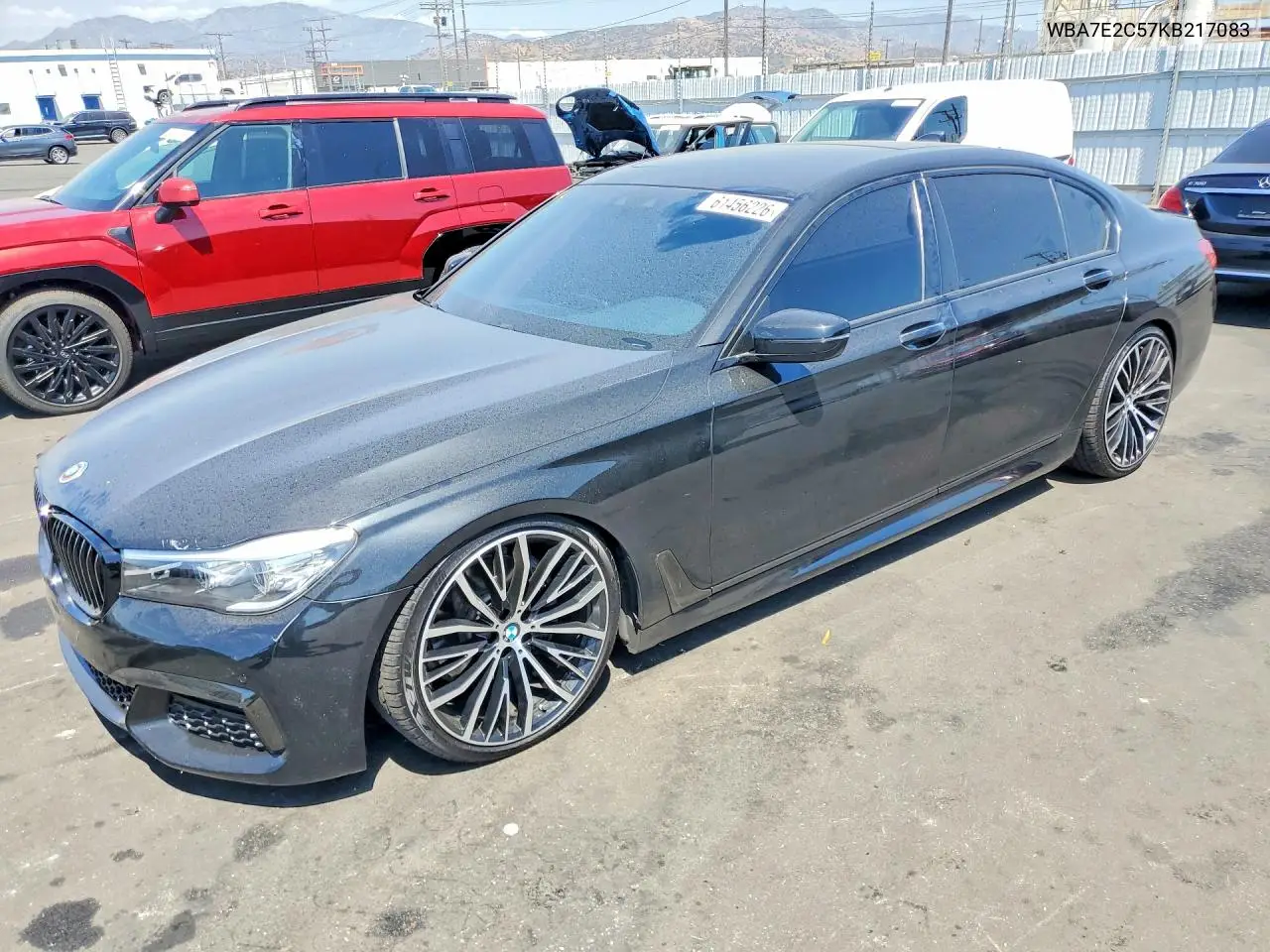 2019 BMW 740 I VIN: WBA7E2C57KB217083 Lot: 61456226