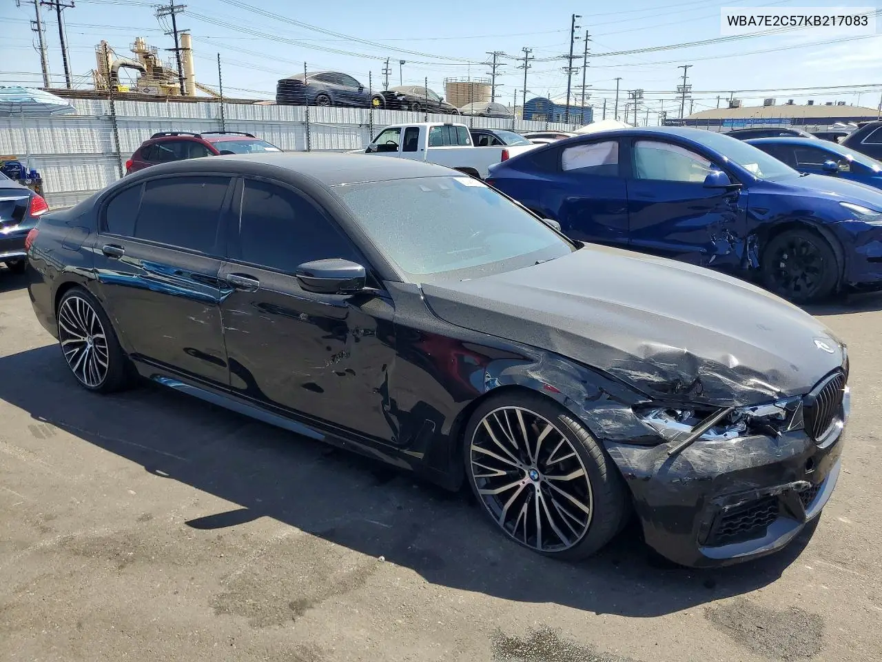 2019 BMW 740 I VIN: WBA7E2C57KB217083 Lot: 61456226