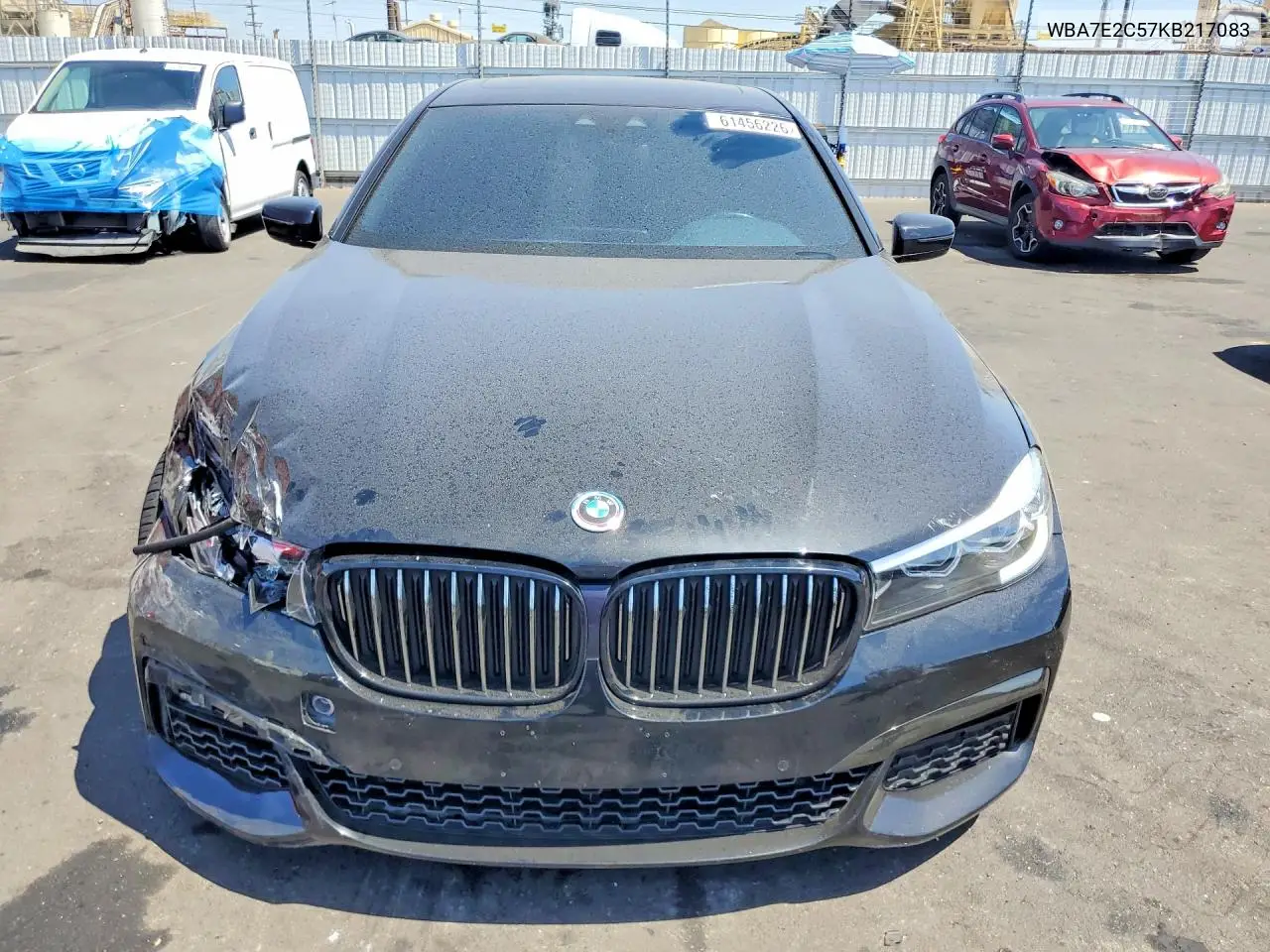 2019 BMW 740 I VIN: WBA7E2C57KB217083 Lot: 61456226