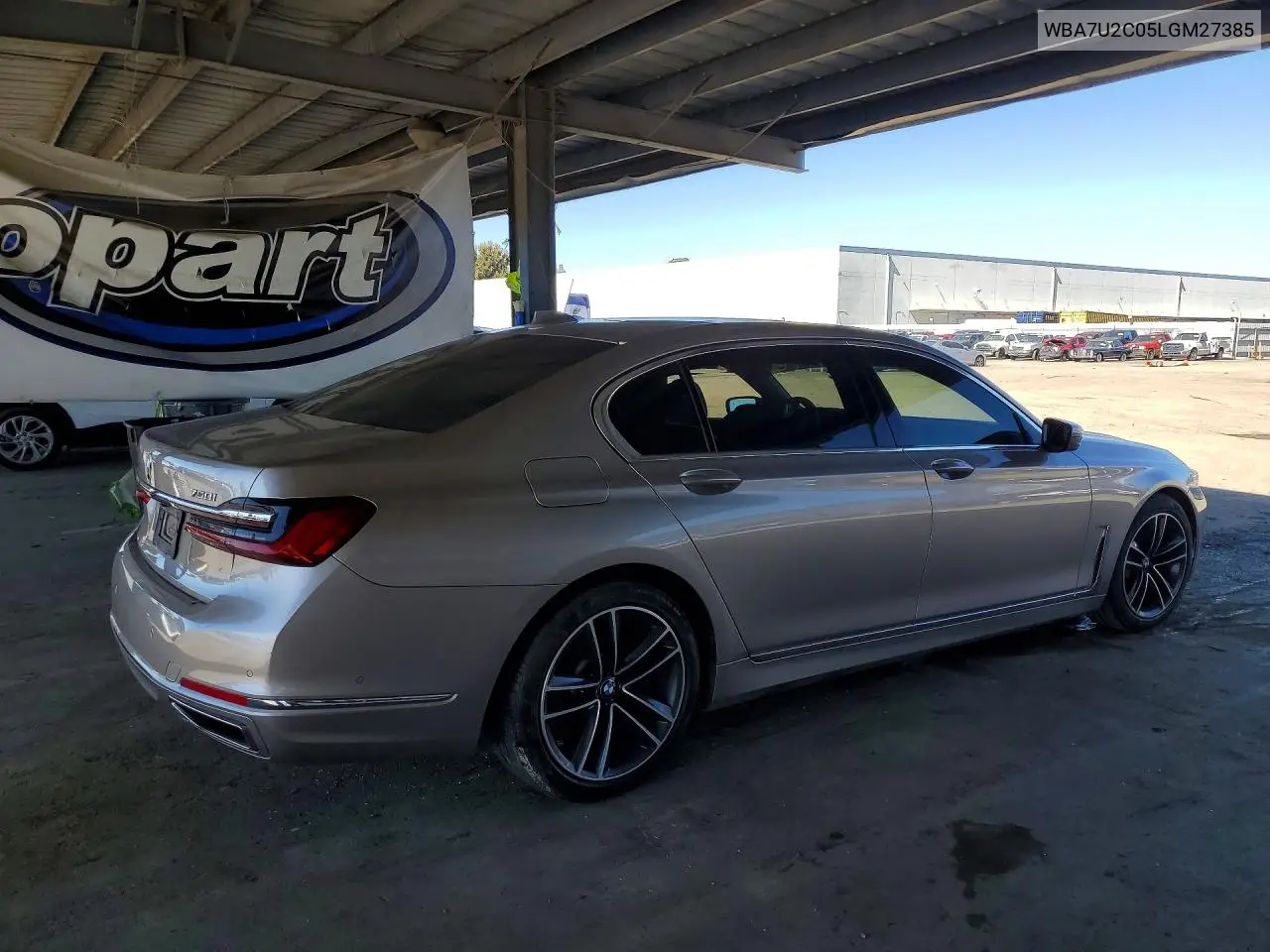 2020 BMW 750 Xi VIN: WBA7U2C05LGM27385 Lot: 48854386