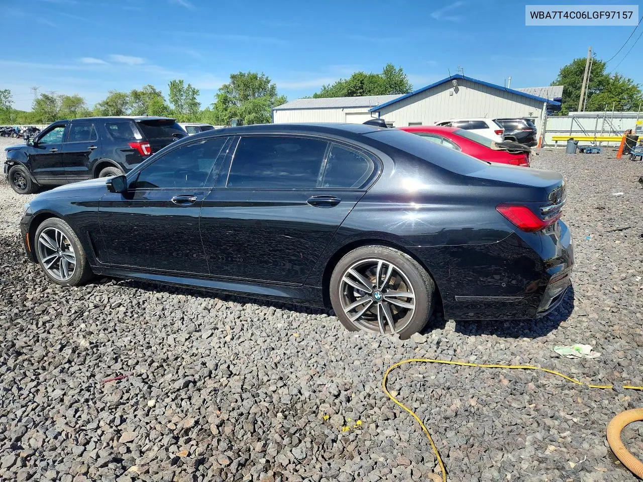 2020 BMW 740 Xi VIN: WBA7T4C06LGF97157 Lot: 56071336