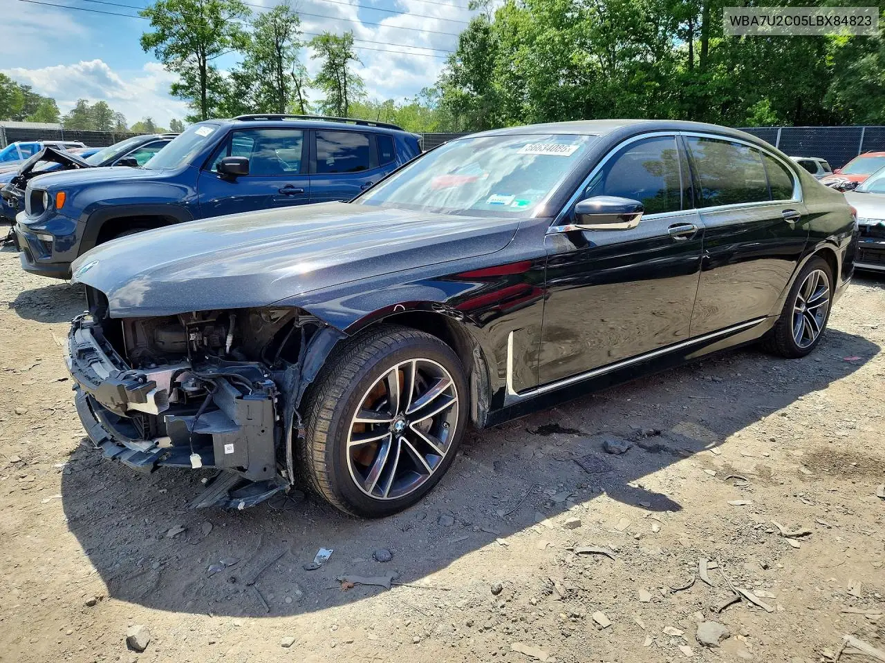 2020 BMW 750 Xi VIN: WBA7U2C05LBX84823 Lot: 56634086