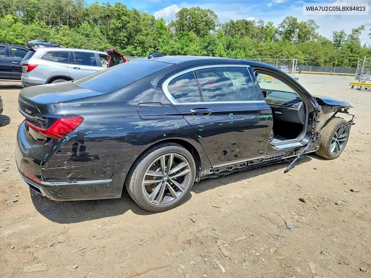 2020 BMW 750 Xi VIN: WBA7U2C05LBX84823 Lot: 56634086