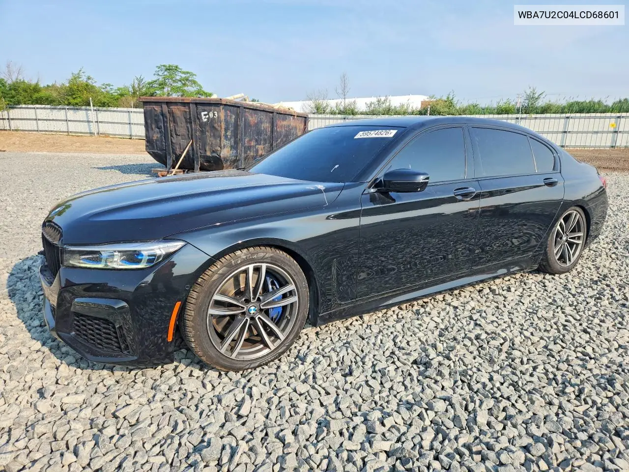 2020 BMW 750 Xi VIN: WBA7U2C04LCD68601 Lot: 59574826