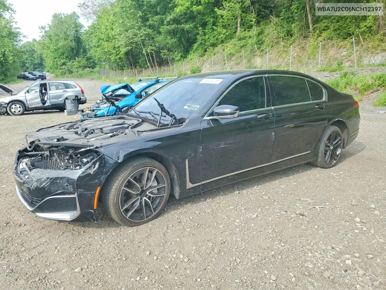 2022 BMW 750 Xi VIN: WBA7U2C06NCH12397 Lot: 56676726