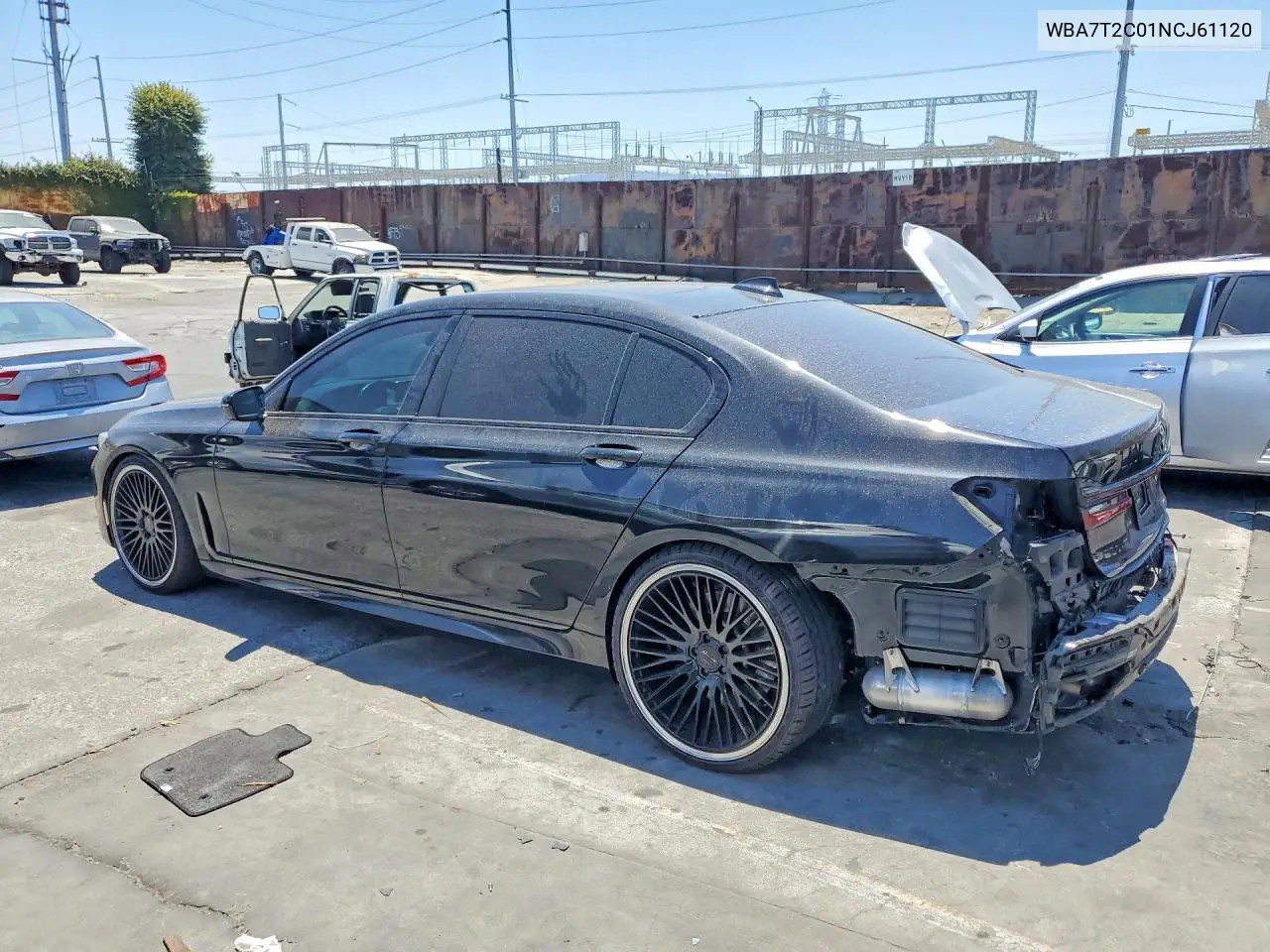 2022 BMW 740 I VIN: WBA7T2C01NCJ61120 Lot: 58152936