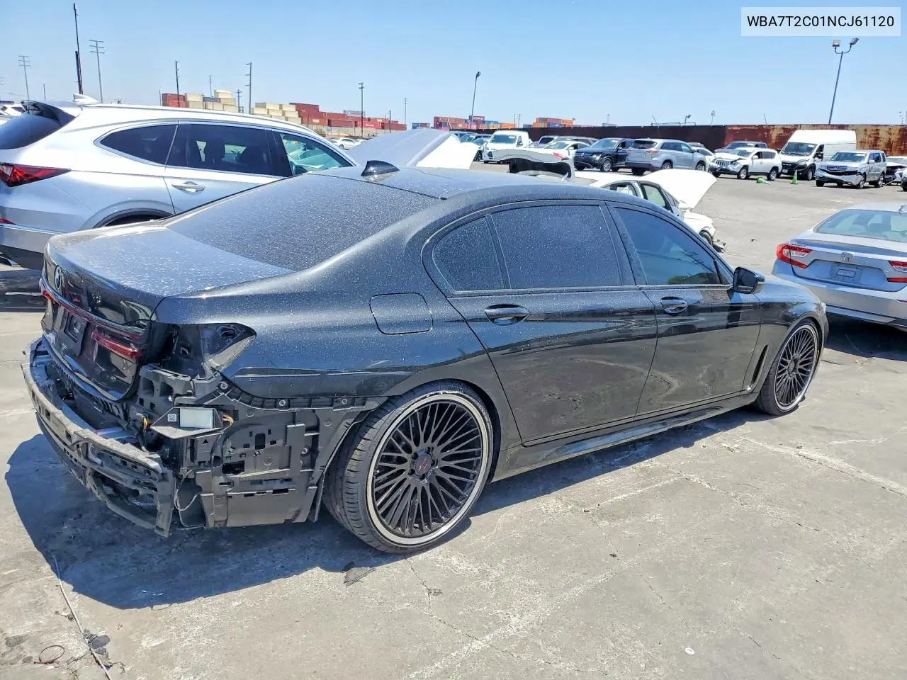 2022 BMW 740 I VIN: WBA7T2C01NCJ61120 Lot: 58152936