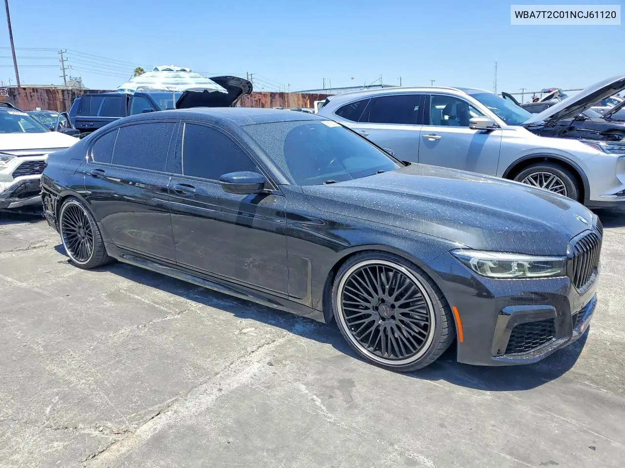 2022 BMW 740 I VIN: WBA7T2C01NCJ61120 Lot: 58152936