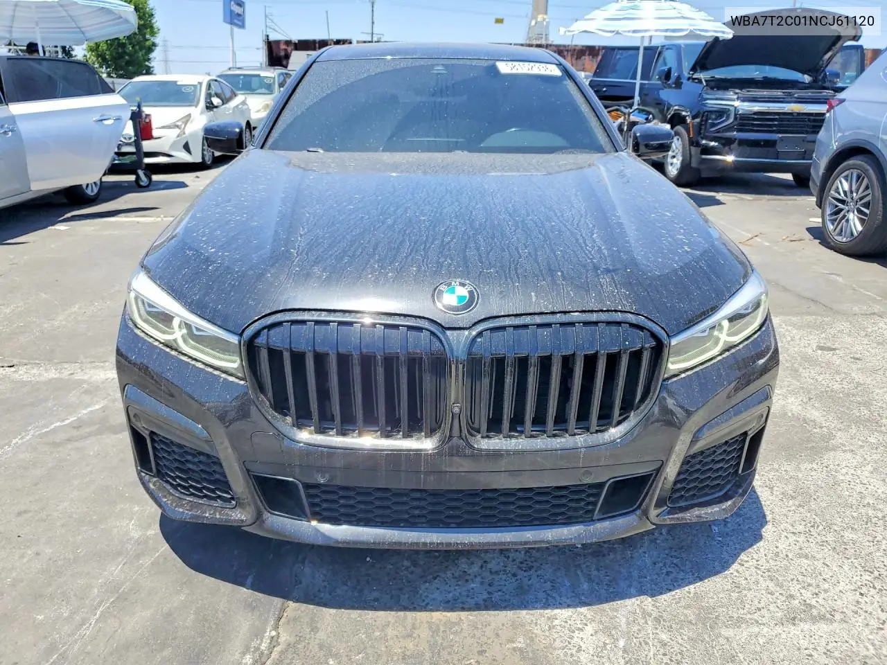 2022 BMW 740 I VIN: WBA7T2C01NCJ61120 Lot: 58152936