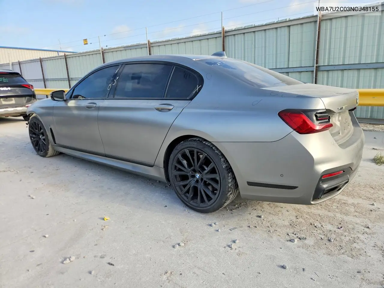 2022 BMW 750 Xi VIN: WBA7U2C03NCJ48155 Lot: 59239676