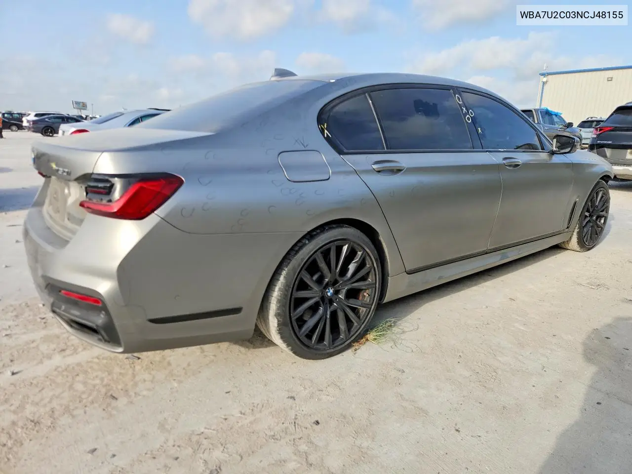2022 BMW 750 Xi VIN: WBA7U2C03NCJ48155 Lot: 59239676