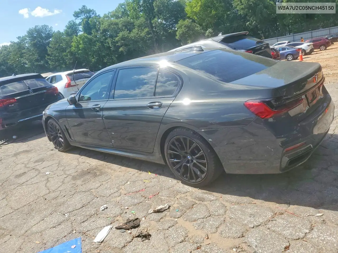 2022 BMW 750 Xi VIN: WBA7U2C05NCH45150 Lot: 59989816