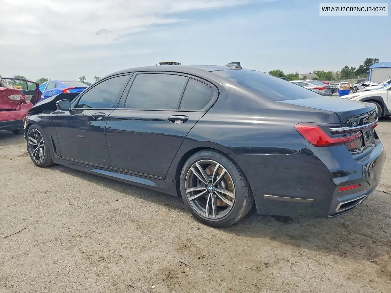 2022 BMW 750 Xi VIN: WBA7U2C02NCJ34070 Lot: 61122166