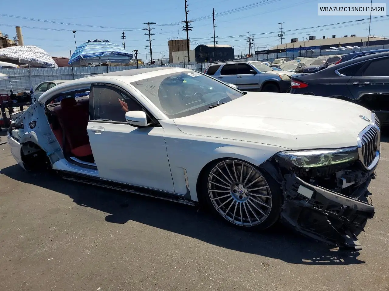 2022 BMW Alpina B7 VIN: WBA7U2C15NCH16420 Lot: 61798946