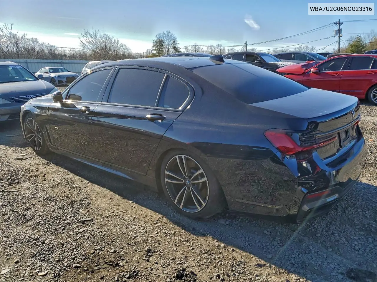 WBA7U2C06NCH03165 2022 BMW 750 Xi