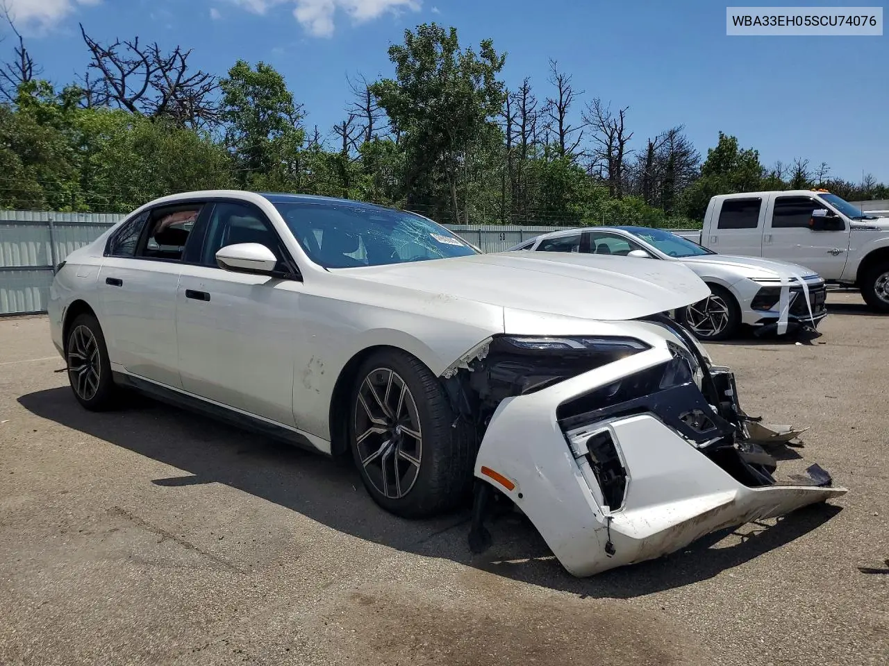 2025 BMW 740 Xi VIN: WBA33EH05SCU74076 Lot: 57943076