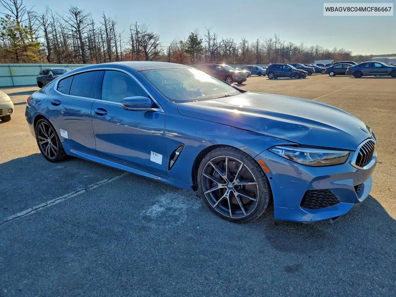2021 BMW M850Xi VIN: WBAGV8C04MCF86667 Lot: 92425405
