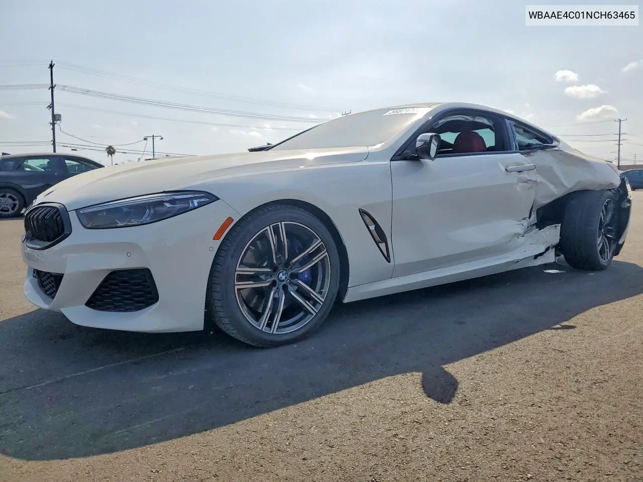 2022 BMW 840Xi VIN: WBAAE4C01NCH63465 Lot: 56871776