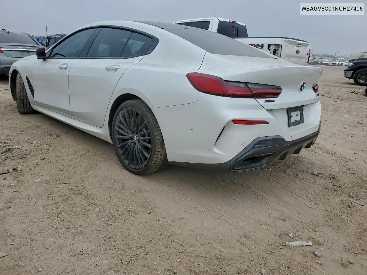 2022 BMW M850Xi VIN: WBAGV8C01NCH27406 Lot: 99515045