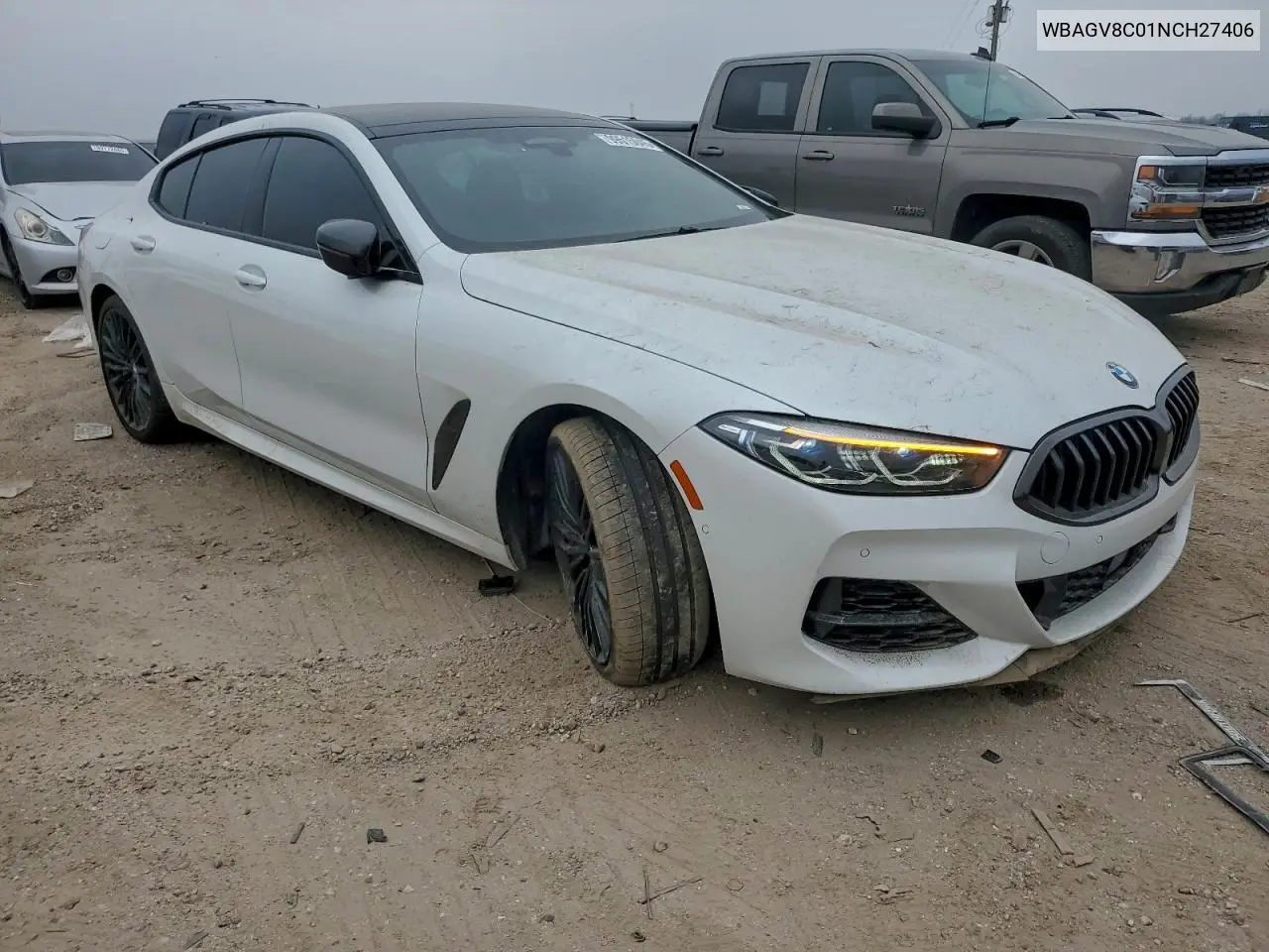 2022 BMW M850Xi VIN: WBAGV8C01NCH27406 Lot: 99515045